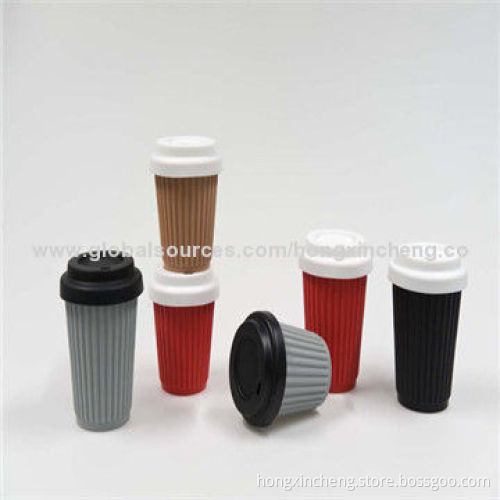 Silicone Coffee Cups with Lid, Very Easy to Clean